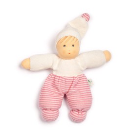 Nanchen Organic Cotton "Mopschen" Waldorf Doll, Pink