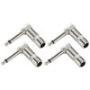 Greluma 4 pieces 90 degree solder plug 6.35 mm, right
