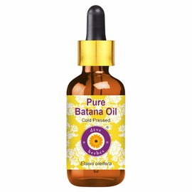 Deve herbes Pure Batana Oil (Elaeis Oleifera) Cold Pressed With Glass Dropper 30ml (1 oz)