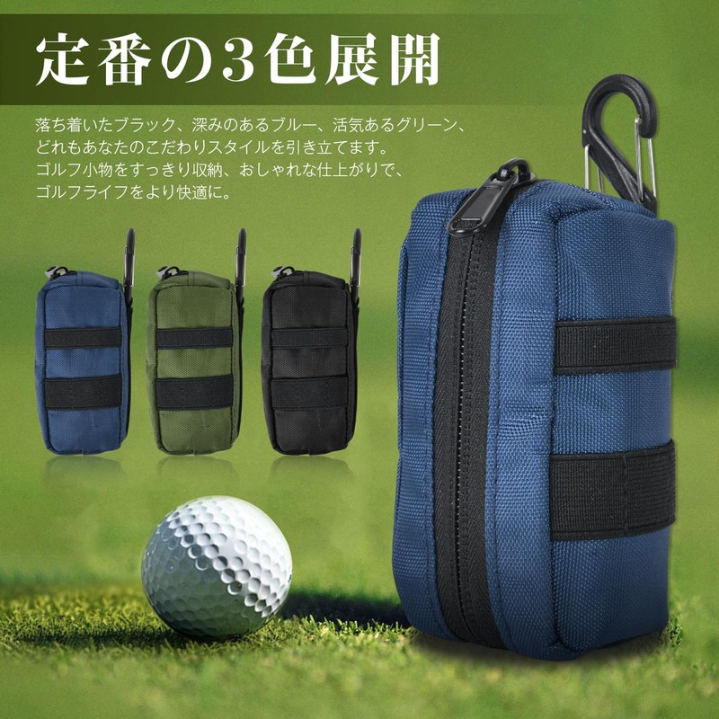 Golf ball box, ball bag with carabiner, easy to put
