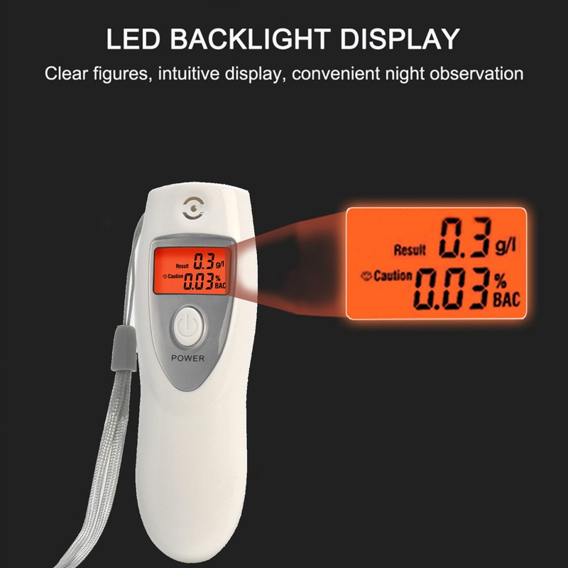Breathalyzer Portable Breathalyzer Digital Breath Alcohol Tester Touchless with Red