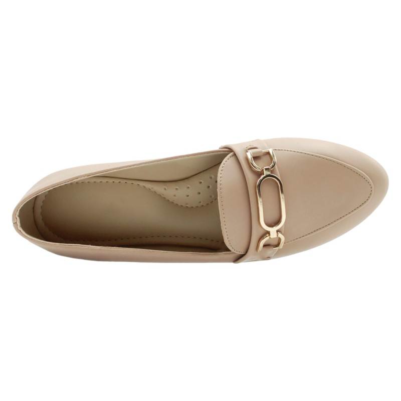 RBCOLLECTION Mocasines en Piel Vegana – Beige