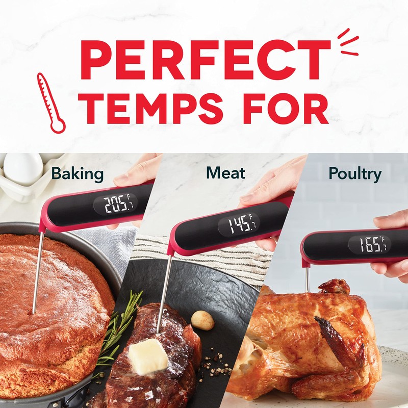 Dash Precision Quick-Read Meat Thermometer - Waterproof Kitchen and Outdoor