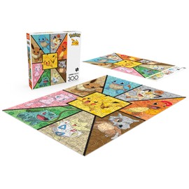 Buffalo Games - 300 Piece Jigsaw Puzzle Pokemon Kanto Companions, Made in USA, Premium Recycled Board, Full-Color Poster, Giftable Colorful Art