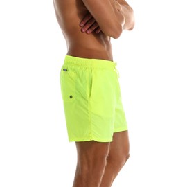 YnimioAOX Men's Swim Trunks Quick Dry Beach Shorts Swimwear Bathing Suit with Mesh Lining,Yellow,32