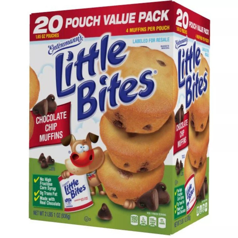 Entenmann's Little Bites Chocolate Chip Muffins 20 CT 33 OZ