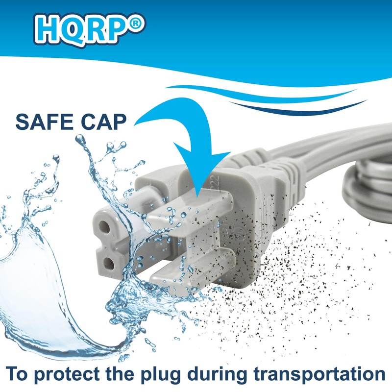 HQRP AC Power Cord Compatible with VIZIO E-Series E320-B2 E320B2