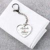 Herz & Heim® Metal Heart Shape Keyring with Your Own