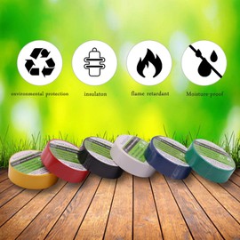 SoundOriginal Electrical Tape Colors 6 Pack 0.7-Inch by 30 Feet, Voltage Level 600V Dustproof, Adhesive for General Home Vehicle Auto Car Power Circuit Wiring Multicolor