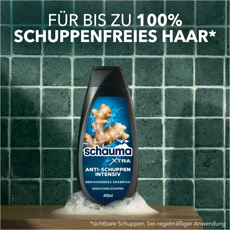 Schauma Anti-dandruff shampoo intensive (400 ml), hair shampoo fights strong
