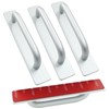 Kemcatui 4 Pack Adhesive Door Handles, Silver Aluminium Alloy Barn