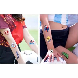 세트 화이팅 응원타투 대한민국 형광타투스티커 [BBT4] Set Fighting Cheer Tattoo South Korea Fluorescent Tattoo Sticker [BBT4] [G World Cup South Korea Set]