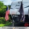 Original Freedom Jack Camper Flag Pole Mount, RV Travel Trailer