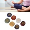 7 Pcs Rune Stones Set Different Color Smoother Yoga Stone