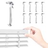 SATUY 24 Pcs 3.25 Inch Valance Clips, Clear Plastic Valance