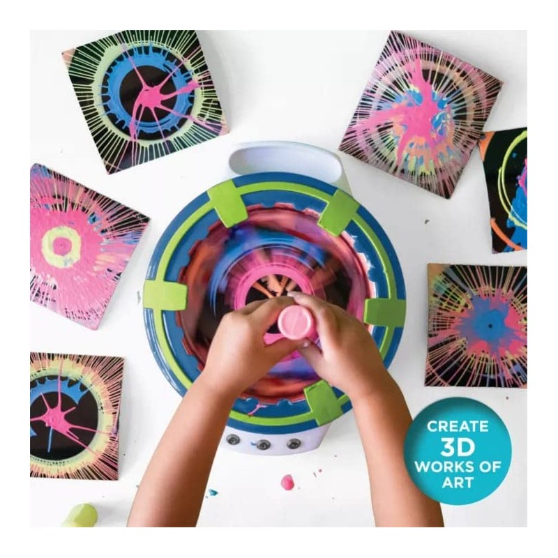 Discovery™ Kids 3D Spin Art Light-Up Swirl Design