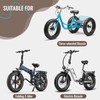 MOHEGIA E-Bike Fat Tire,20x4.0 inch Electric Tricycle Fat Tire,Folding Bead