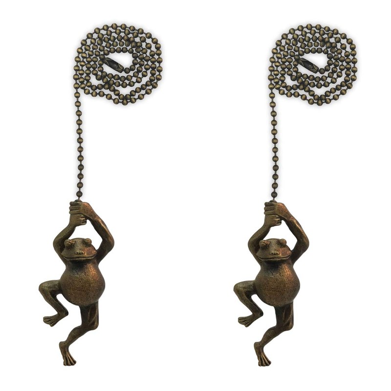 Royal Designs, Inc. Swinging Frog Fan Pull Chain (Antique Brass