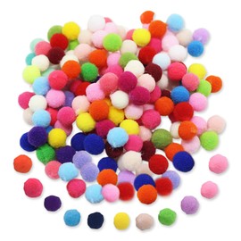MIVAIUN Pack of 250 Pompoms, 25 mm Pompoms for Crafts, Colourful Felt Balls Pack, Fluffy Balls, Colourful Mini Pompoms for Craft Making, Hobby Supplies and DIY Creative Decorations (Multi-Colour)