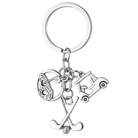 Golf Key Chain for Husband Dad Boyfriend Golf Gifts for Men Golfers Funny Golf Cart Keychain Gifts for Golfers Golf Lovers Friends Birthday Gifts for Women Men Golf Accessories for Teens Adults