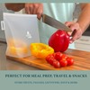 LIVINVIBE Reusable Silicone Food Storage Bags – Set of 4