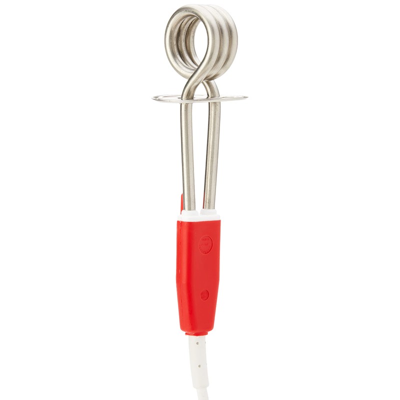 Balanzza Korjo Silver/Red 0.25kg Stainless Steel Water Boiler Immersion Heater,