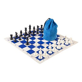 Drawstring Chess Set Combination - Single Weighted - Royal Blue