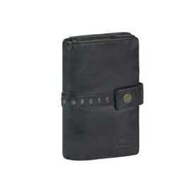 Bear Design Cow Lavato Women's Leather Purse 10 x 15 cm Black, black, printed" or "patterned