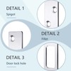 4 Pcs 6 Inch Door Strike Plate Security Latch Strike