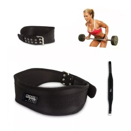 CROSS+FIT Cinturón Para Pesas Mujer Faja Levantamiento Gym Cross+fit