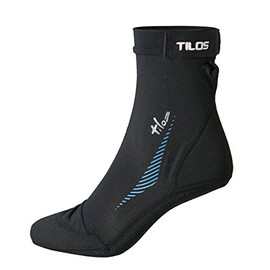 Tilos Sport Skin Socks for Adults and Kids, Protect Against Hot Sand & Sunburn for Water Sports & Beach Activities (Black, 4XS - Size Kids 13-1)
