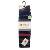 Farah Mens Argyle, Patterned and Striped Bamboo Socks Pack of