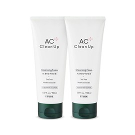Etude AC Clean Up Mildly Acidic Cleansing Foam (2) / 에뛰드 AC 클린업 약산성 클렌징 폼 2개