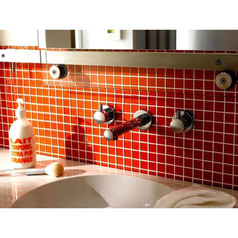 Mosaic Tile Glass Mosaic Red Bathroom Toilet Kitchen Wall Mosaic