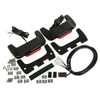 XMT-Moto Vivid Black Hard Saddlebag Lid LED Spoiler Kit Fit