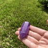 Amethyst Double Terminated Healing Crystal. Sahasrara Chakra Reiki Energy Meditation.