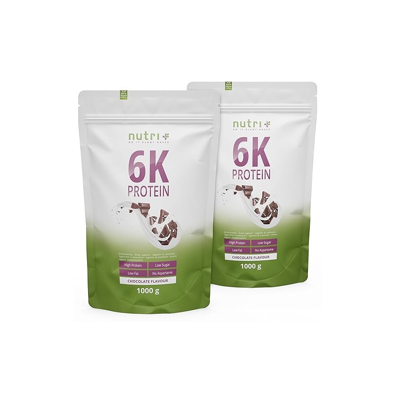 Nutri + Proteinshake Schokolade 1 kg - Low-Sugar Eiwei√üpulver mit