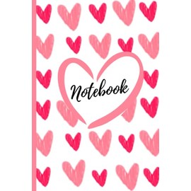 Notebook: Cute Heart Pattern Notebook