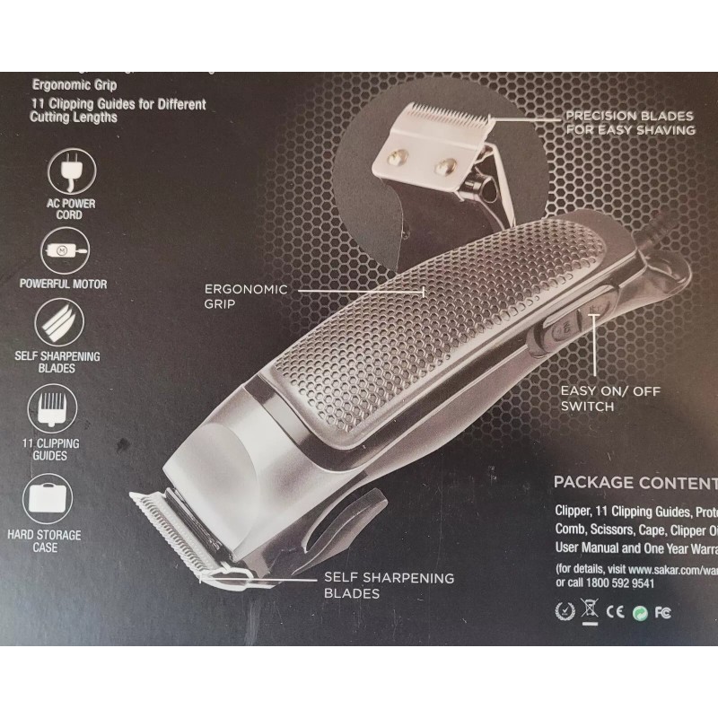 Vivitar 20-pc. Clean Cutting Hair & Beard Clipping Kit PG6020-NOC