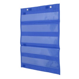 VGEBY Bright Colours 5 Rows Magnetic Clear Schedule School School Board (Blue)