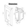 Enlaser Smart Light Switch, Single Pole, Voice/Remote Control, Easy Installation,