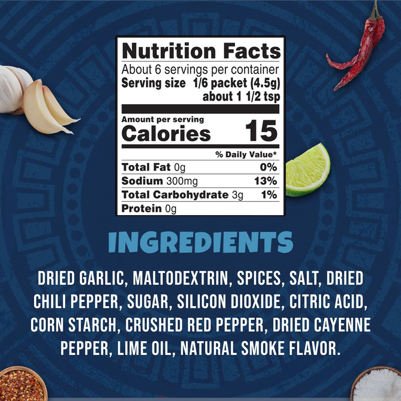 Ortega Street Taco Seasoning Mix, Chili Lime, 1 Ounce (Pack