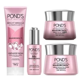 Kit Tratamiento Facial Ponds Antimanchas Niasorcinol 4pzas