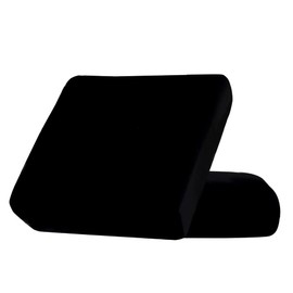 AURLOE Waterproof Sofa Slipcovers 2Pieces Stretch Couch Cover Furniture Protector with Elastic Suitable for Loveseat,2 Seater Cushion Couch (2, Black)