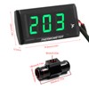 Motorcycle Digital Thermometer, DC 12V Ultra Thin Water Temperature Meter