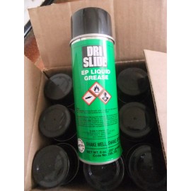 Drislide Dri Slide EP Liquid Grease Aerosol DSL702 8oz Can Lubricant 3ea Lot.