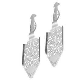 BIUDECO Bar Absinthe Spoon Set Pcs Stainless Steel Mesh Strainer Stirring Spoon Hollow-Out Design for Traditional Absinthe Ritual