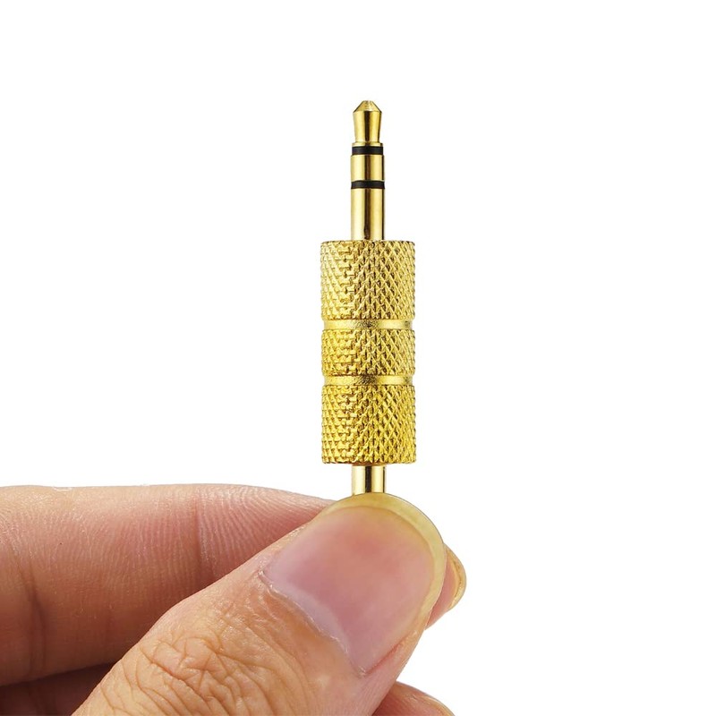 Greluma 3pcs 3.5mm (1/8") Male to Male Stereo Coupler Adapter