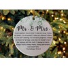 JOEPACXIC Wedding Gifts for Couples 2025 Christmas Ornaments, 1 Corinthians