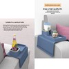 vodvob Couch Cup Holder Tray, Anti-Slip Silicone Sofa Armrest Tray,